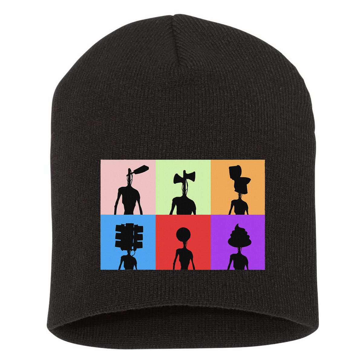 Horror Monster With Sirens For Heads Horror Short Acrylic Beanie