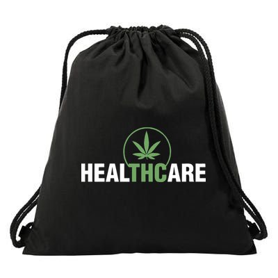 Healthcare Marijuana Weed Plant Medical Drawstring Bag