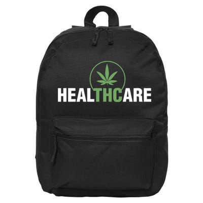 Healthcare Marijuana Weed Plant Medical 16 in Basic Backpack