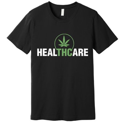 Healthcare Marijuana Weed Plant Medical Premium T-Shirt