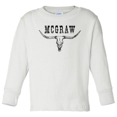 Howdy Mcgraw Western Mcgraw Cowboy Cowgirl Toddler Long Sleeve Shirt