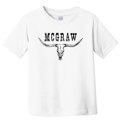 Howdy Mcgraw Western Mcgraw Cowboy Cowgirl Toddler T-Shirt