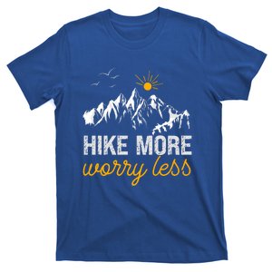 Hike More Worry Less Acitivity Camping Hiking Great Gift T-Shirt