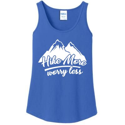 Hike More Worry Less For Hiking And Camping Gift Ladies Essential Tank