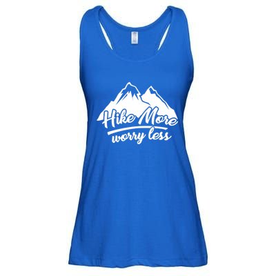 Hike More Worry Less For Hiking And Camping Gift Ladies Essential Flowy Tank