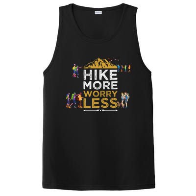 Hike More Worry Less Adults Camping Funny Gift PosiCharge Competitor Tank