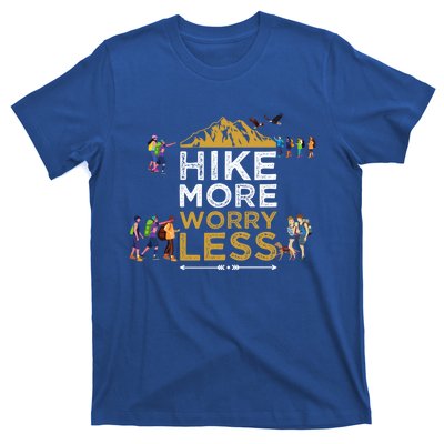 Hike More Worry Less Adults Camping Funny Gift T-Shirt