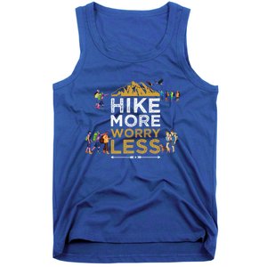 Hike More Worry Less Adults Camping Funny Gift Tank Top