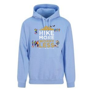 Hike More Worry Less Adults Camping Funny Gift Unisex Surf Hoodie