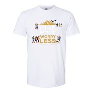 Hike More Worry Less Adults Camping Funny Gift Softstyle CVC T-Shirt