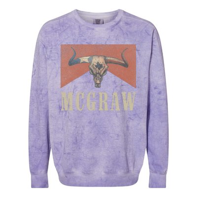 Howdy Mcgraw Western Mcgraw Cowboy Colorblast Crewneck Sweatshirt