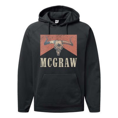 Howdy Mcgraw Western Mcgraw Cowboy Performance Fleece Hoodie