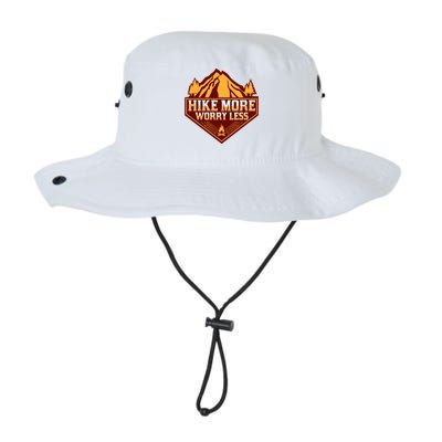 Hike More Worry Less Gift For Hikers Funny Hiking Camping Cool Gift Legacy Cool Fit Booney Bucket Hat