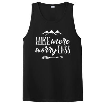 Hike More Worry Less Hiking Camping Gift PosiCharge Competitor Tank