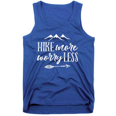 Hike More Worry Less Hiking Camping Gift Tank Top