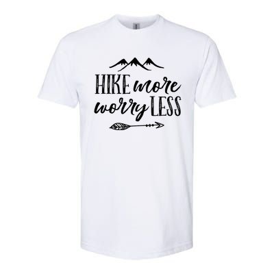 Hike More Worry Less Hiking Camping Gift Softstyle® CVC T-Shirt