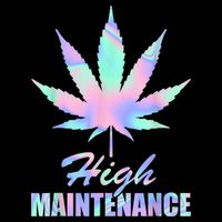 High Maintenance Weed Cannabis Pocket 420 THC Stoner Gift Bucket Hat