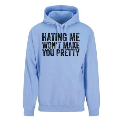 Hating Me Wont Make You Pretty Funny Quotes Sarcasm Unisex Surf Hoodie