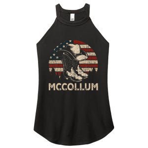 Howdy Mccollum Western Mccollum Punchy Cowboy Cowgirl Style Women's Perfect Tri Rocker Tank