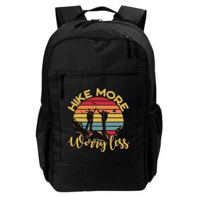 Hike More Worry Less Hiking Hiker Travel Camping Meaningful Gift Backpack