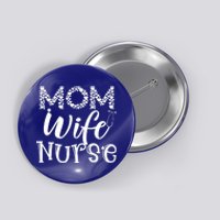 Heart Mom Wife Nurse Great Gift Stethoscope Wife Nurse Mom Gift Button