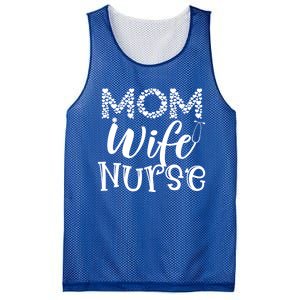 Heart Mom Wife Nurse Great Gift Stethoscope Wife Nurse Mom Gift Mesh Reversible Basketball Jersey Tank