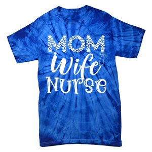 Heart Mom Wife Nurse Great Gift Stethoscope Wife Nurse Mom Gift Tie-Dye T-Shirt