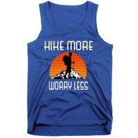 Hike More Worry Less Trekking Hiking Vacay Vibes Gift Tank Top