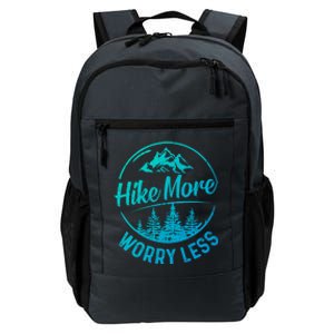 Hike More Worry Less Gift Funny Hiking Camping Lovers Hiker Gift Daily Commute Backpack