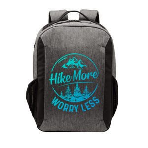 Hike More Worry Less Gift Funny Hiking Camping Lovers Hiker Gift Vector Backpack