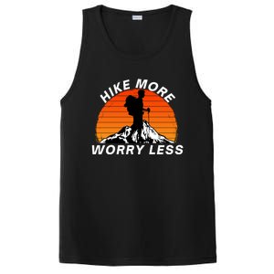 Hike More Worry Less Social Distancing Hiking Nature Camping Gift PosiCharge Competitor Tank