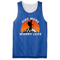 Hike More Worry Less Social Distancing Hiking Nature Camping Gift Mesh Reversible Basketball Jersey Tank