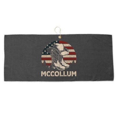 Howdy Mccollum Western Mccollum Punchy Cow Cow Style Gift Large Microfiber Waffle Golf Towel