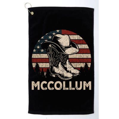 Howdy Mccollum Western Mccollum Punchy Cow Cow Style Gift Platinum Collection Golf Towel