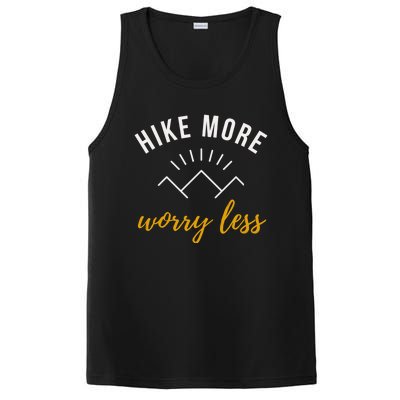 Hike More Worry Less With Sunshine Inspirational Gift PosiCharge Competitor Tank