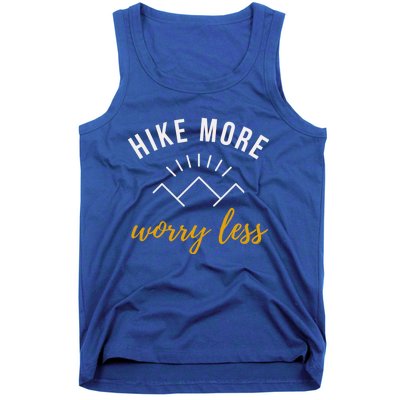 Hike More Worry Less With Sunshine Inspirational Gift Tank Top