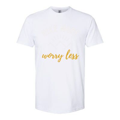 Hike More Worry Less With Sunshine Inspirational Gift Softstyle® CVC T-Shirt