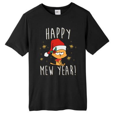 Happy Mew Year 2025 Funny Cat New Years Eve Party Supplies Tall Fusion ChromaSoft Performance T-Shirt