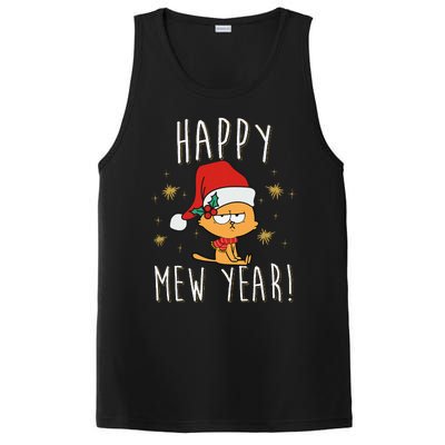 Happy Mew Year 2025 Funny Cat New Years Eve Party Supplies PosiCharge Competitor Tank