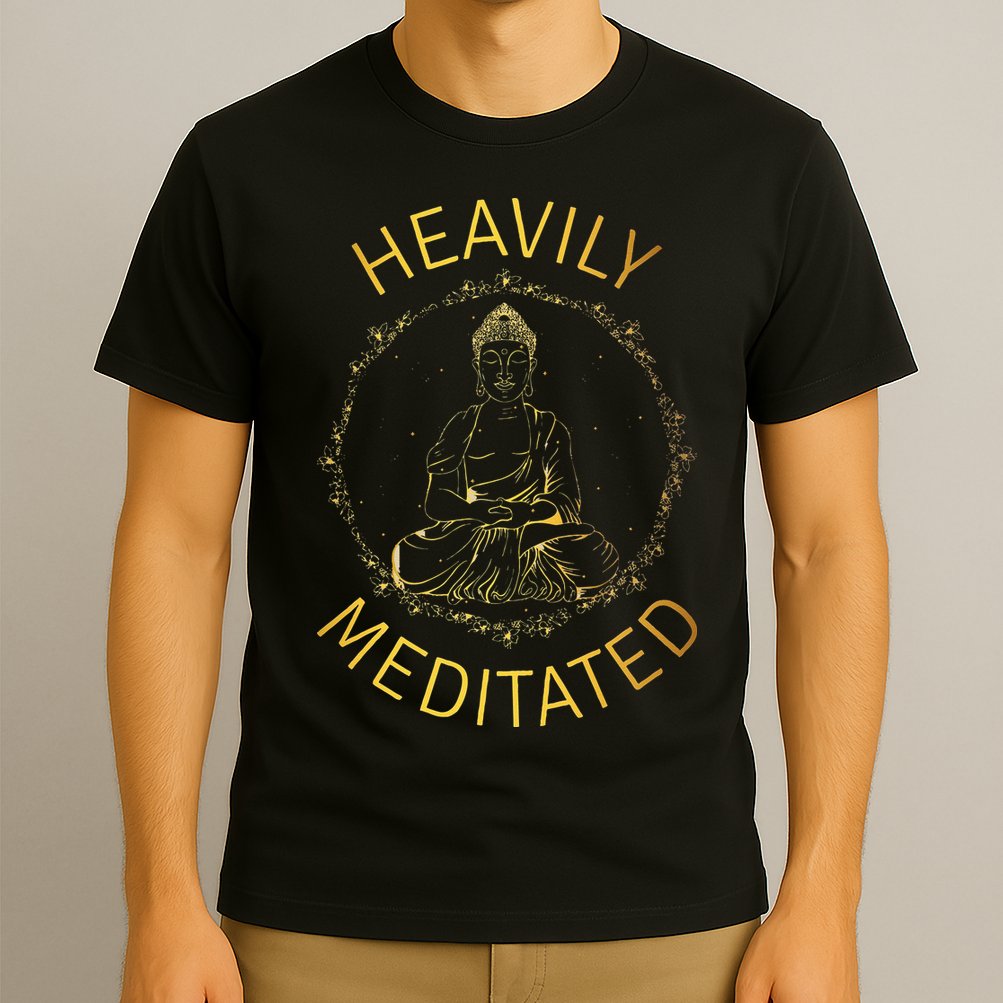 Heavily Meditated Yoga Meditation Spiritual Warrior Buddhist T-Shirt