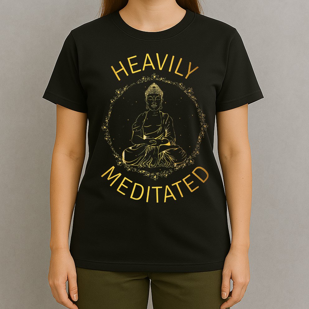 Heavily Meditated Yoga Meditation Spiritual Warrior Buddhist T-Shirt