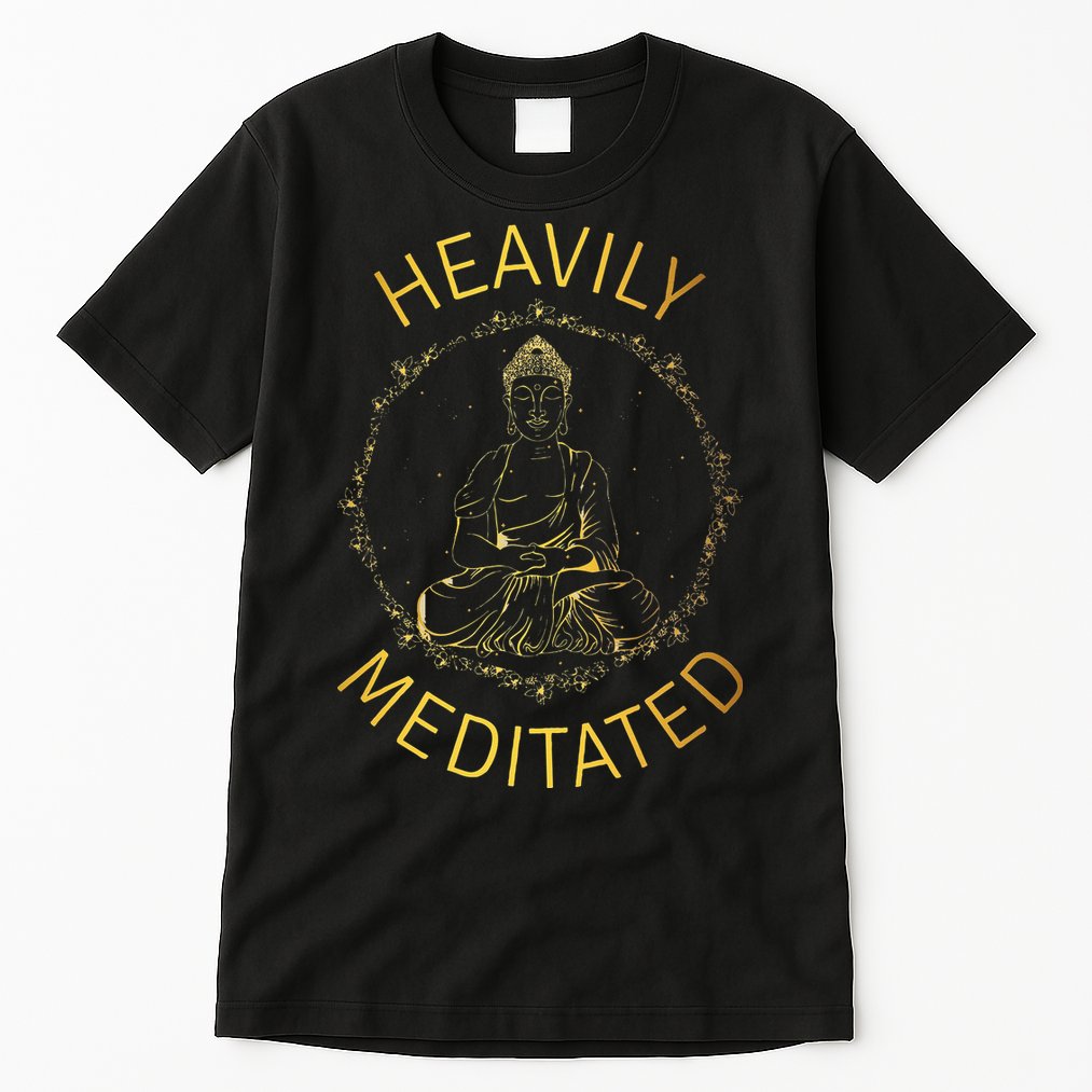 Heavily Meditated Yoga Meditation Spiritual Warrior Buddhist Tall T-Shirt