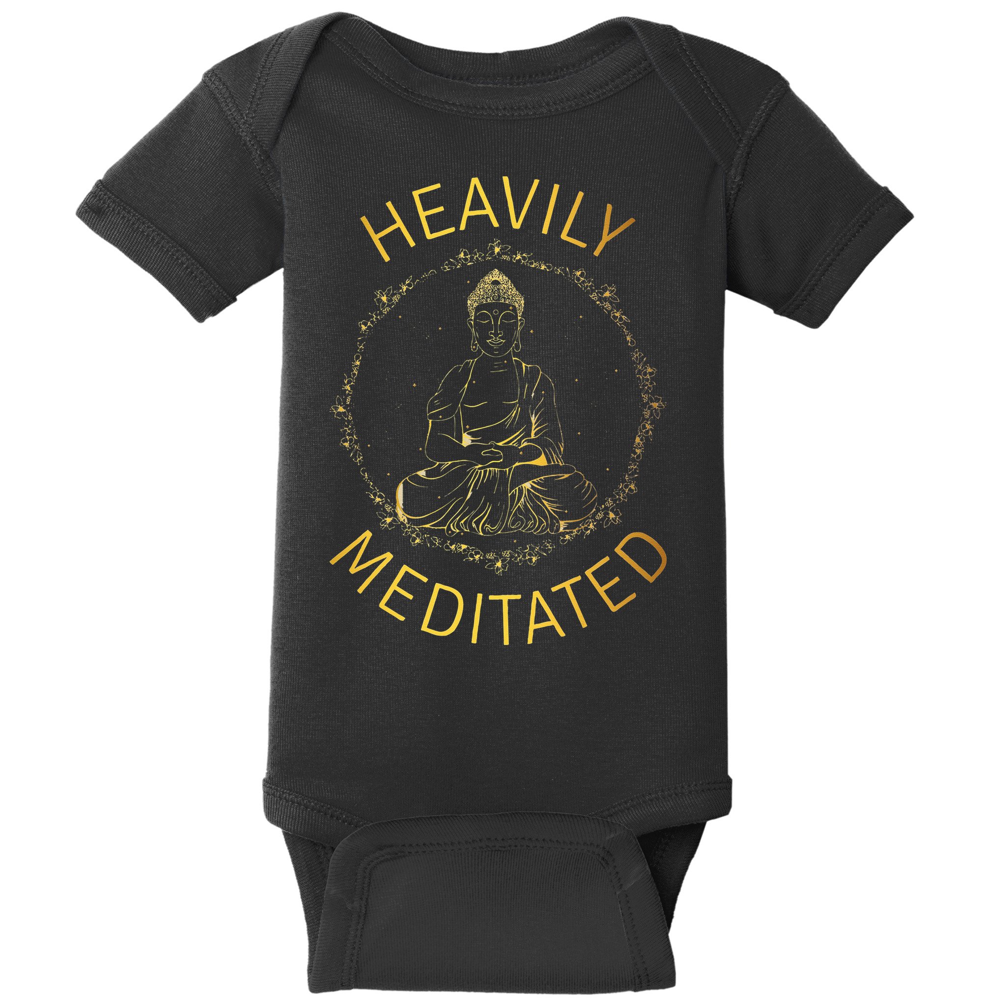 Heavily Meditated Yoga Meditation Spiritual Warrior Buddhist Baby Bodysuit