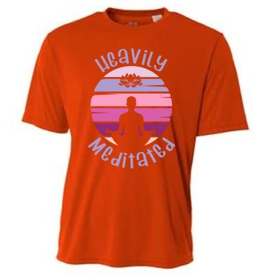 Heavily Meditated Yoga Meditation Spiritual Gift Cooling Performance Crew T-Shirt