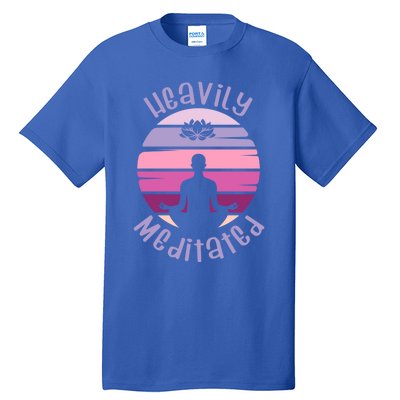 Heavily Meditated Yoga Meditation Spiritual Gift Tall T-Shirt