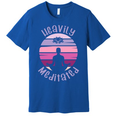 Heavily Meditated Yoga Meditation Spiritual Gift Premium T-Shirt