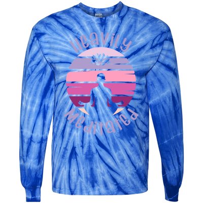 Heavily Meditated Yoga Meditation Spiritual Gift Tie-Dye Long Sleeve Shirt