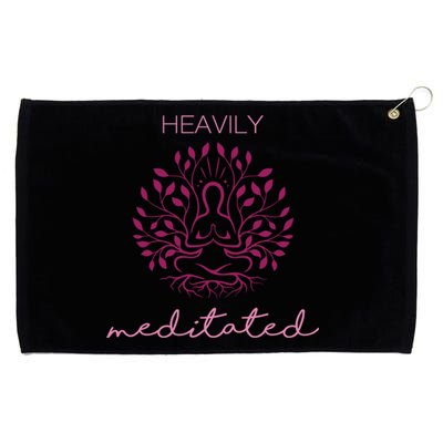 Heavily Meditated Yoga Meditation Spiritual Gift Grommeted Golf Towel