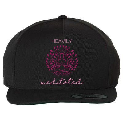 Heavily Meditated Yoga Meditation Spiritual Gift Wool Snapback Cap