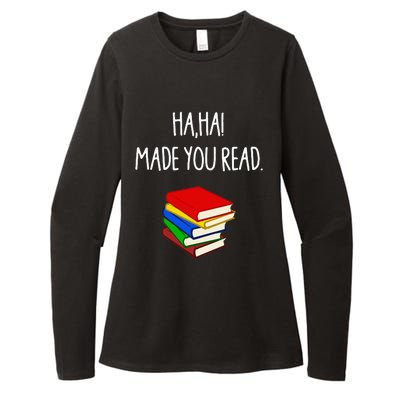 Haha Made You Read April Fools Day Teacher Womens CVC Long Sleeve Shirt